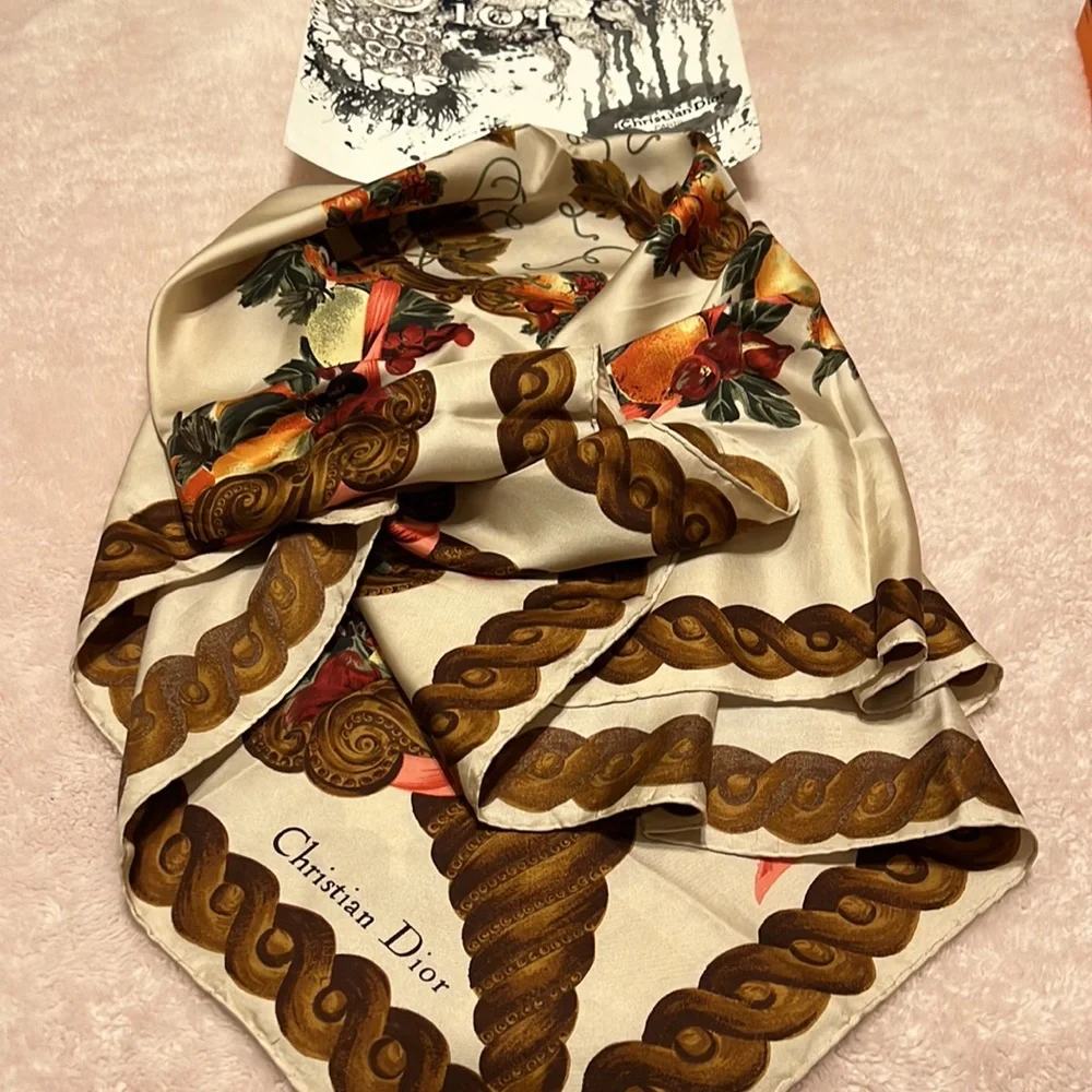Christian Dior silk scarf